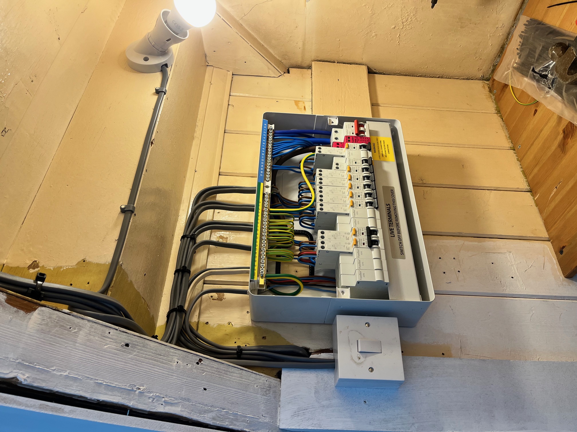 Completed fuse box